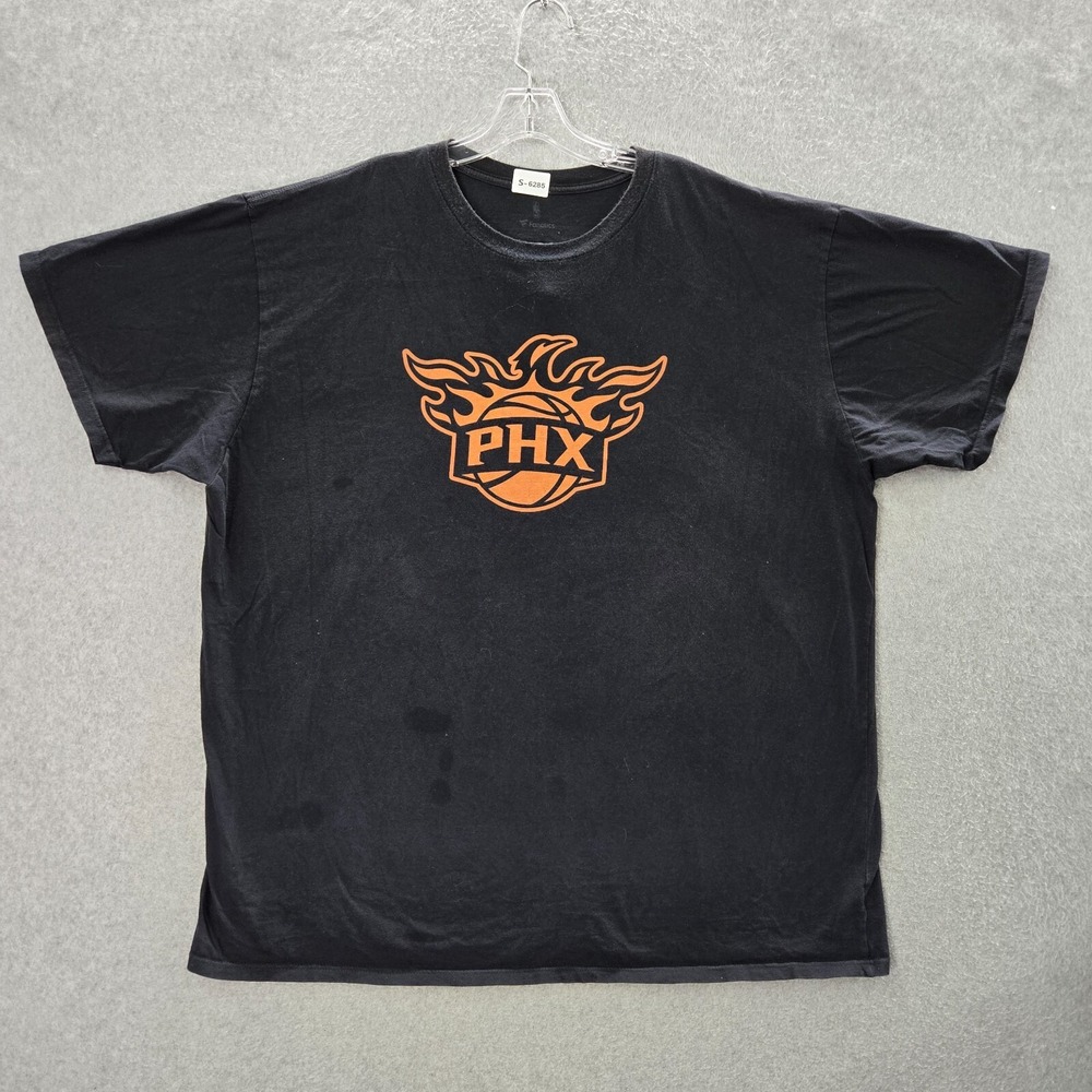 Phoenix Suns Men Shirt 3XLB Black Logo Fanatics Graphic Short Sleeve Tee READ